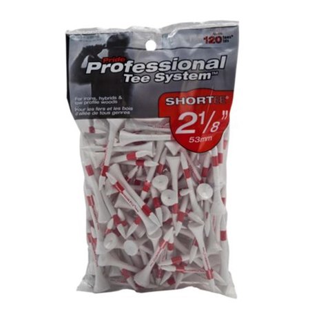 PROACTIVE SPORTS ProActive Sport TPTS218W120 2-1/8" PTS Shortee White Prolength Tee - 120 Pack TPTS218W120